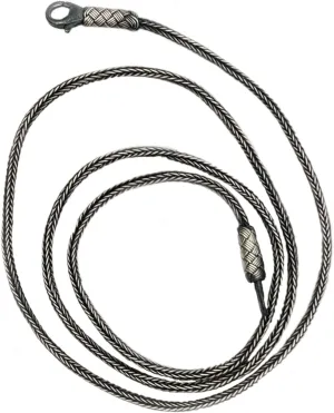 | Sterling Silver Hand Braided Necklace, Silver Chain Necklace, Man Silver Chain, Oxidized Twisted Necklace