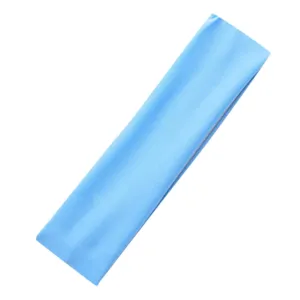 12 Sports Yoga Cotton Headband Headband Colors Women's Elastic Accessory Baby Girl Fall Headbands (Light blue, One Size)