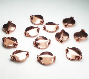 12mm Solid Copper Spacer Beads Copper Beads 12 pcs. GC-316