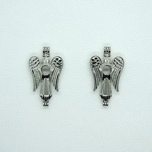 12pcs Hollow Pearl Cage Bead Cage Pendants Locket Pendants Jewelry Making Essential Oil