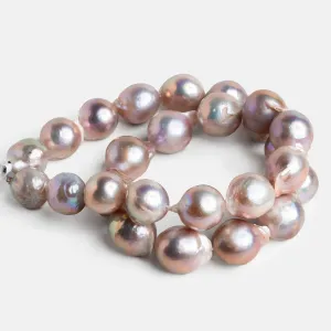 13-15mm Pink Ultra Baroque Pearls 16 inch 25 beads