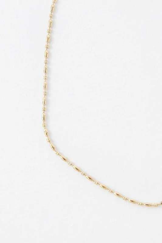 14K Gold Bead Necklace