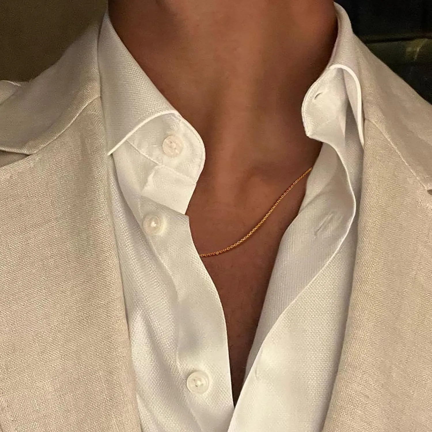 14K Gold Necklaces for Women & Mens Necklace Gold Chain for Women Mens Chains Elegant Dainty 14k Necklaces thin Cable Chain Necklace Chains 1mm 16-26