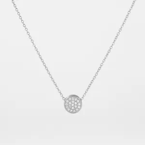14K Gold Signature Diamond Pendant Necklace