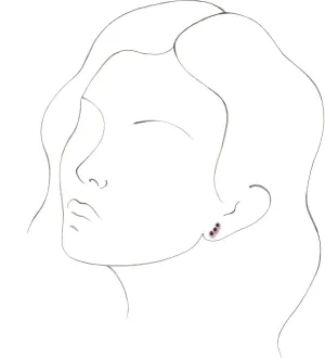 14k Rose Gold Natural Amethyst Ear Climbers Charming