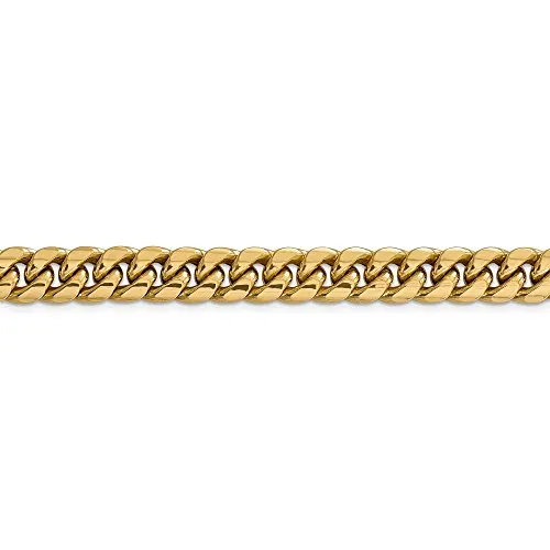 14k Yellow Gold 9.3mm Miami Cuban Chain Necklace 24 Inch Pendant Charm Curb Fine Jewelry For Women Gifts For Her