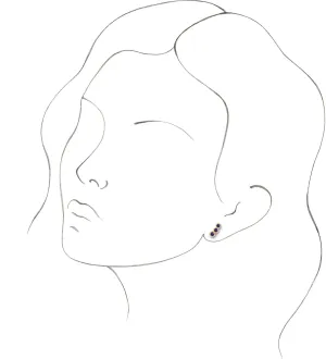 14k Yellow Gold Natural Amethyst Ear Climbers Ethereal