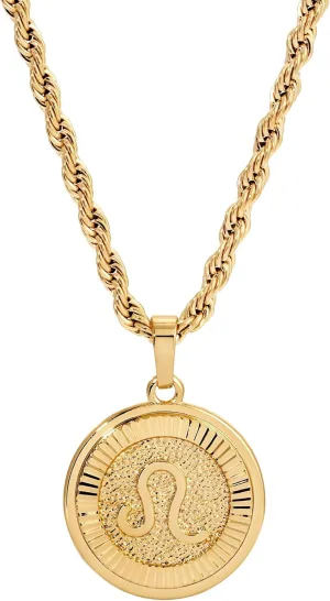 18k Gold Plated Zodiac Necklace & Pendant - Gold Necklace for Women & Men, Tarnish & Water Resistant, Birthday Gifts for Women & Men