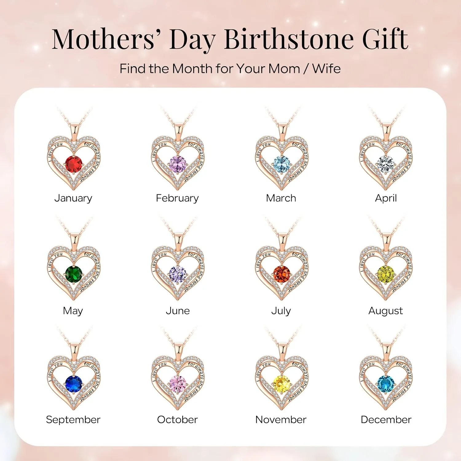 18K Rose Gold Necklaces for Women Birthday Gifts for Women Jewelry for Women Birthday Gifts for Wife Girlfriend Daughter Wife Birthday Gifts for Anniversary Mothers Day Christmas Valentines Gifts