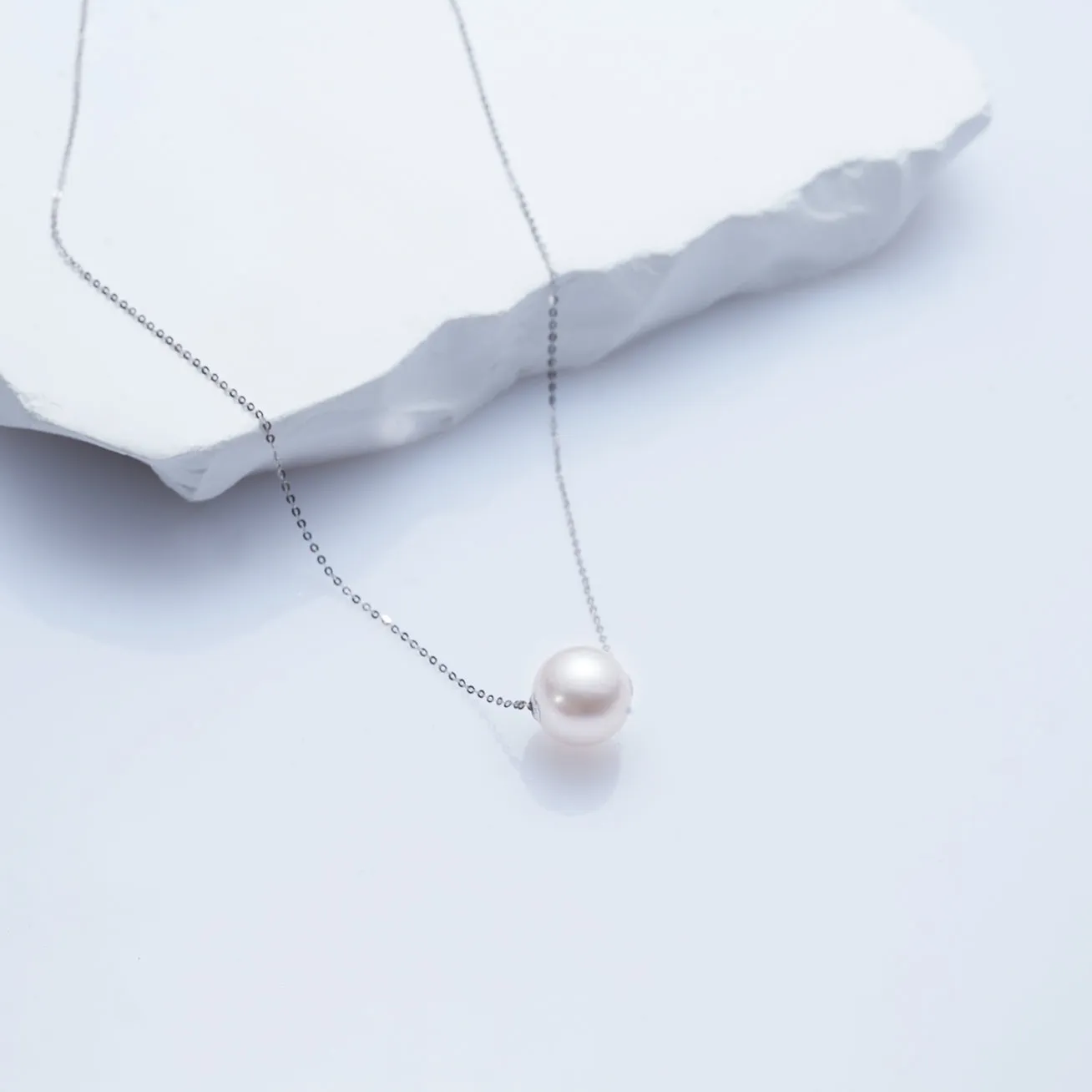 18K Solid Gold Edison Pearl Necklace KN00221