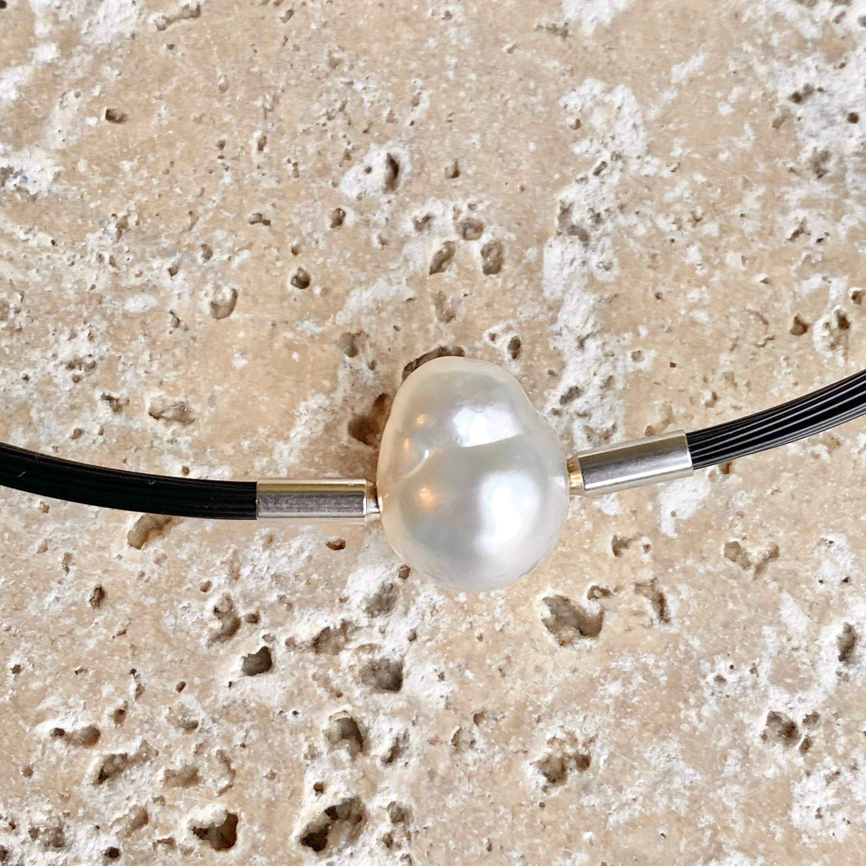 18KT Yellow Gold Paspaley South Sea Pearl Baroque Pendant Swap 12mm "Fine"