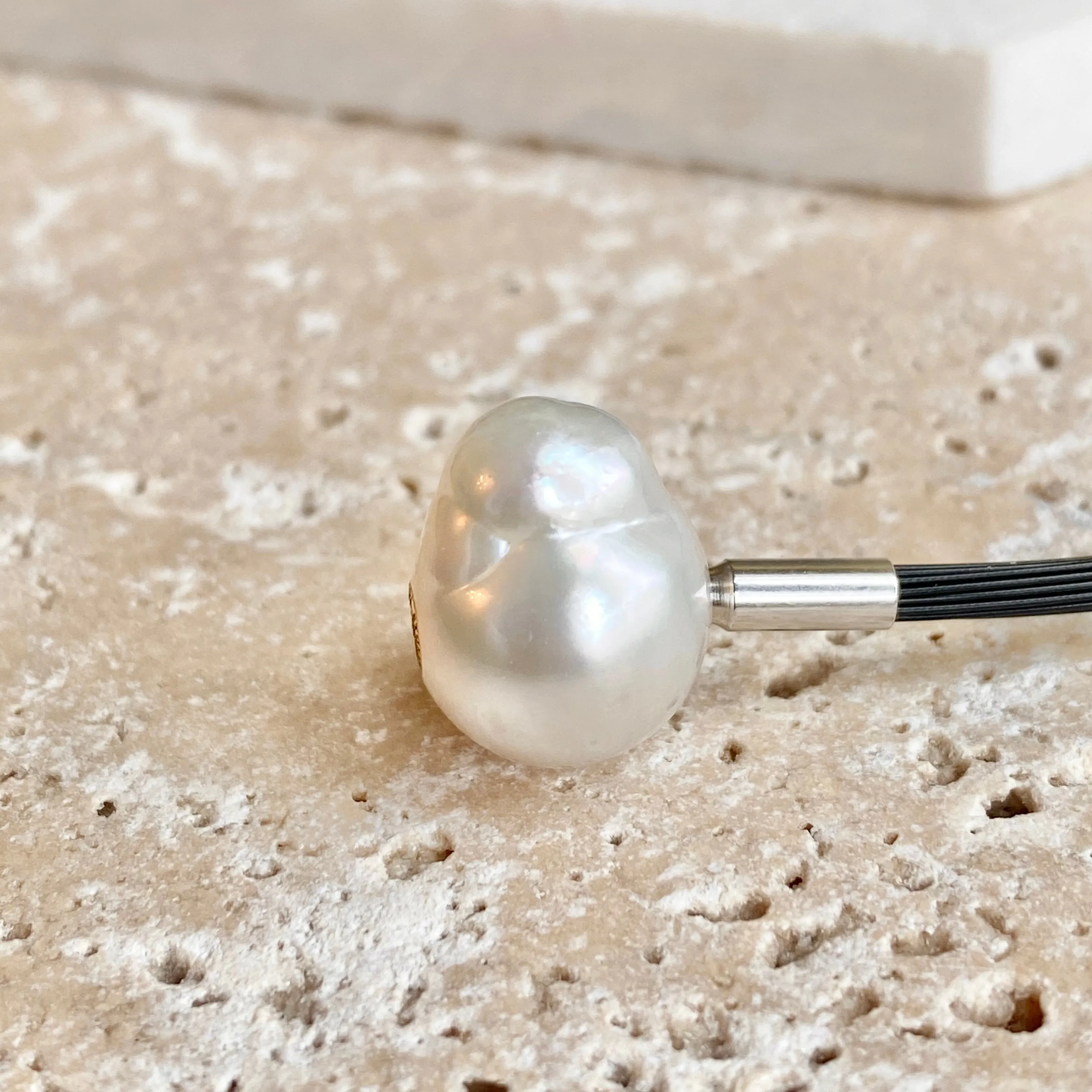 18KT Yellow Gold Paspaley South Sea Pearl Baroque Pendant Swap 12mm "Fine"