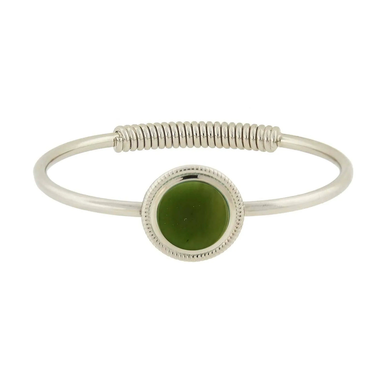 1928 Jewelry Gemstone Spring Hinge Bracelet