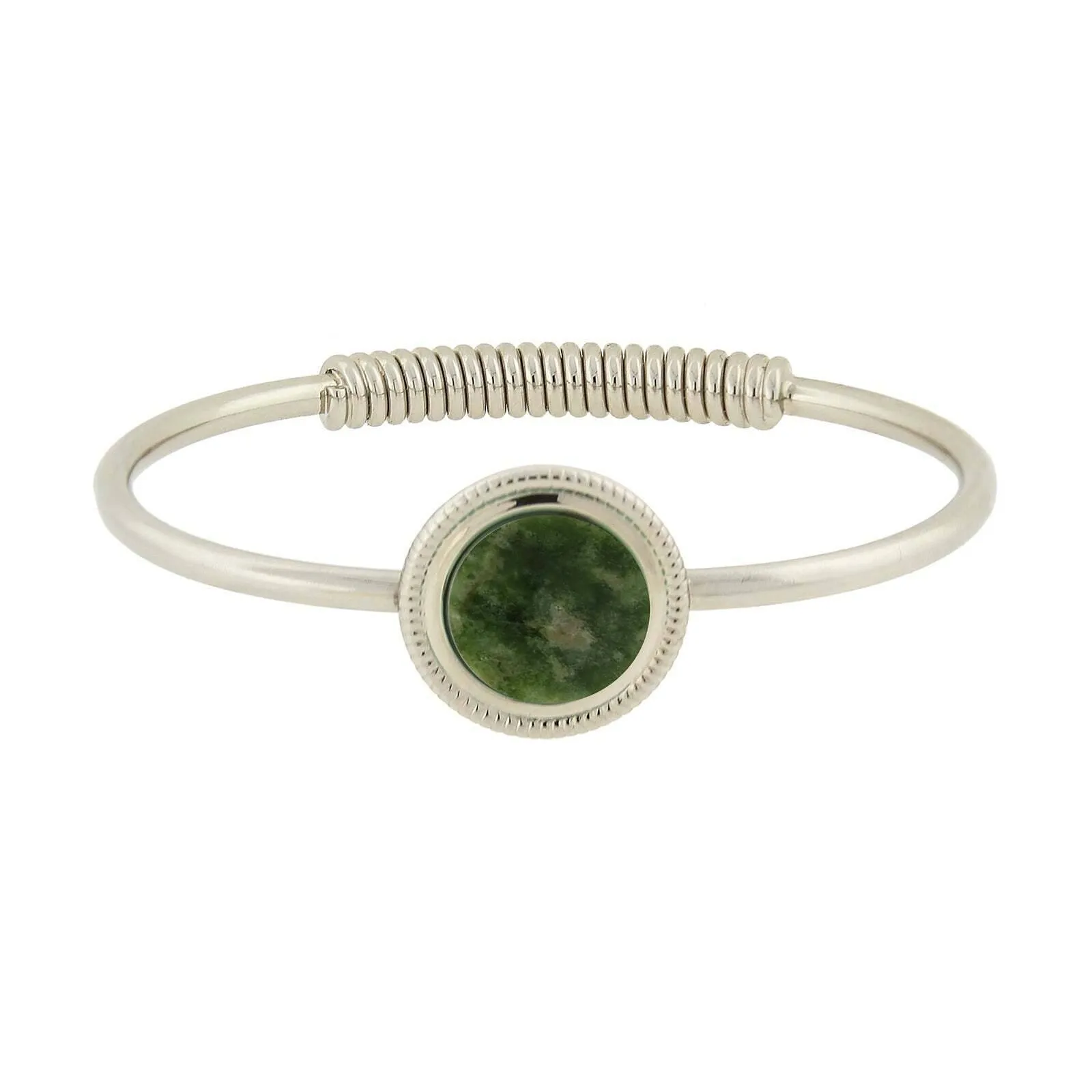 1928 Jewelry Gemstone Spring Hinge Bracelet