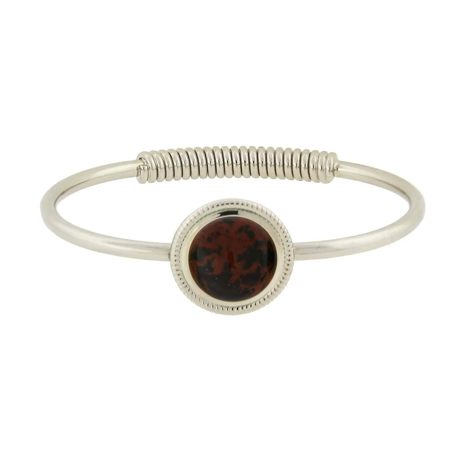 1928 Jewelry Gemstone Spring Hinge Bracelet