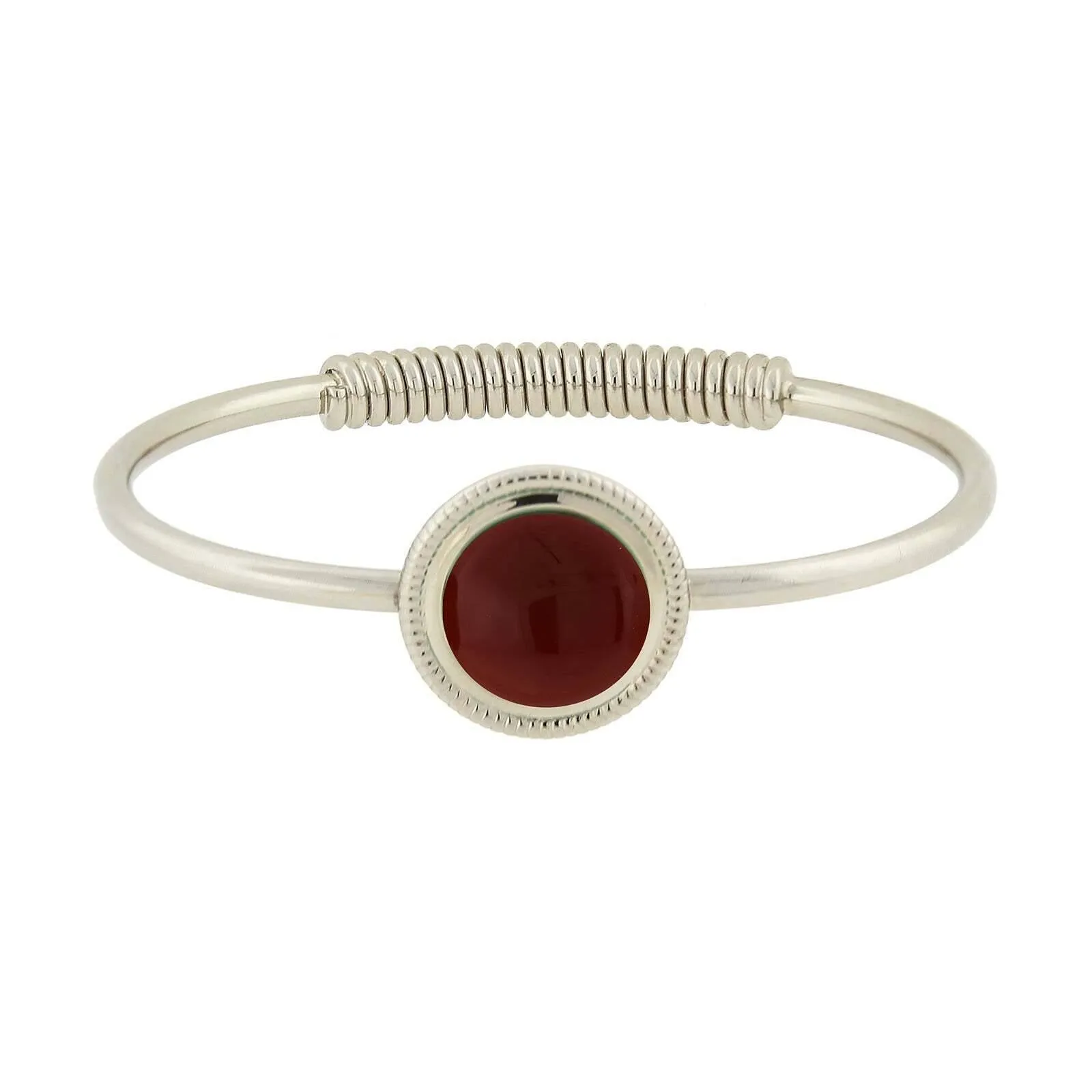 1928 Jewelry Gemstone Spring Hinge Bracelet