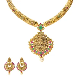 22K Gold & Gemstone Tashi Temple Set