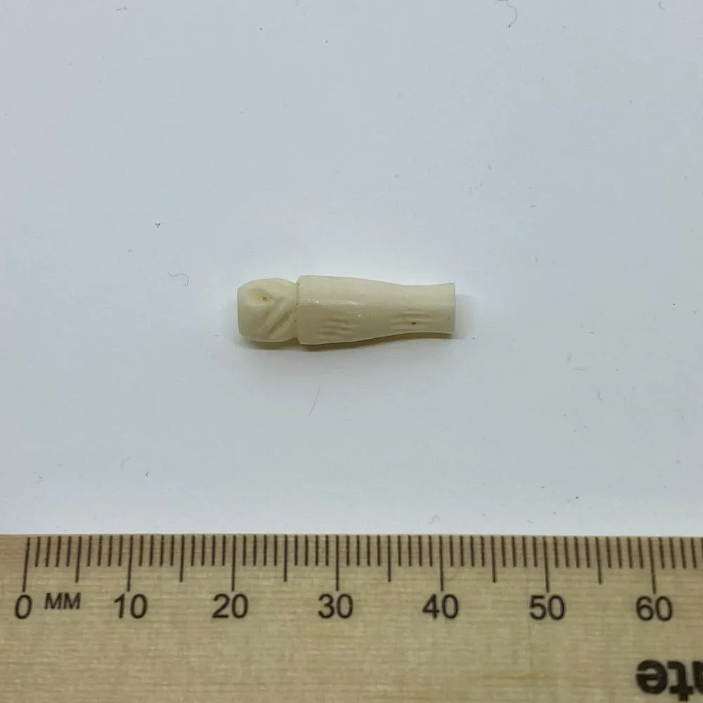 23x6mm Column Bead (10) - Vintage Bone Beads