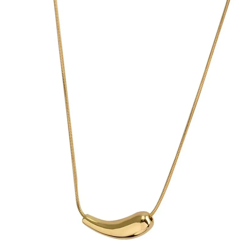 316L Stainless Steel Fine Water Drop Shape Pendant