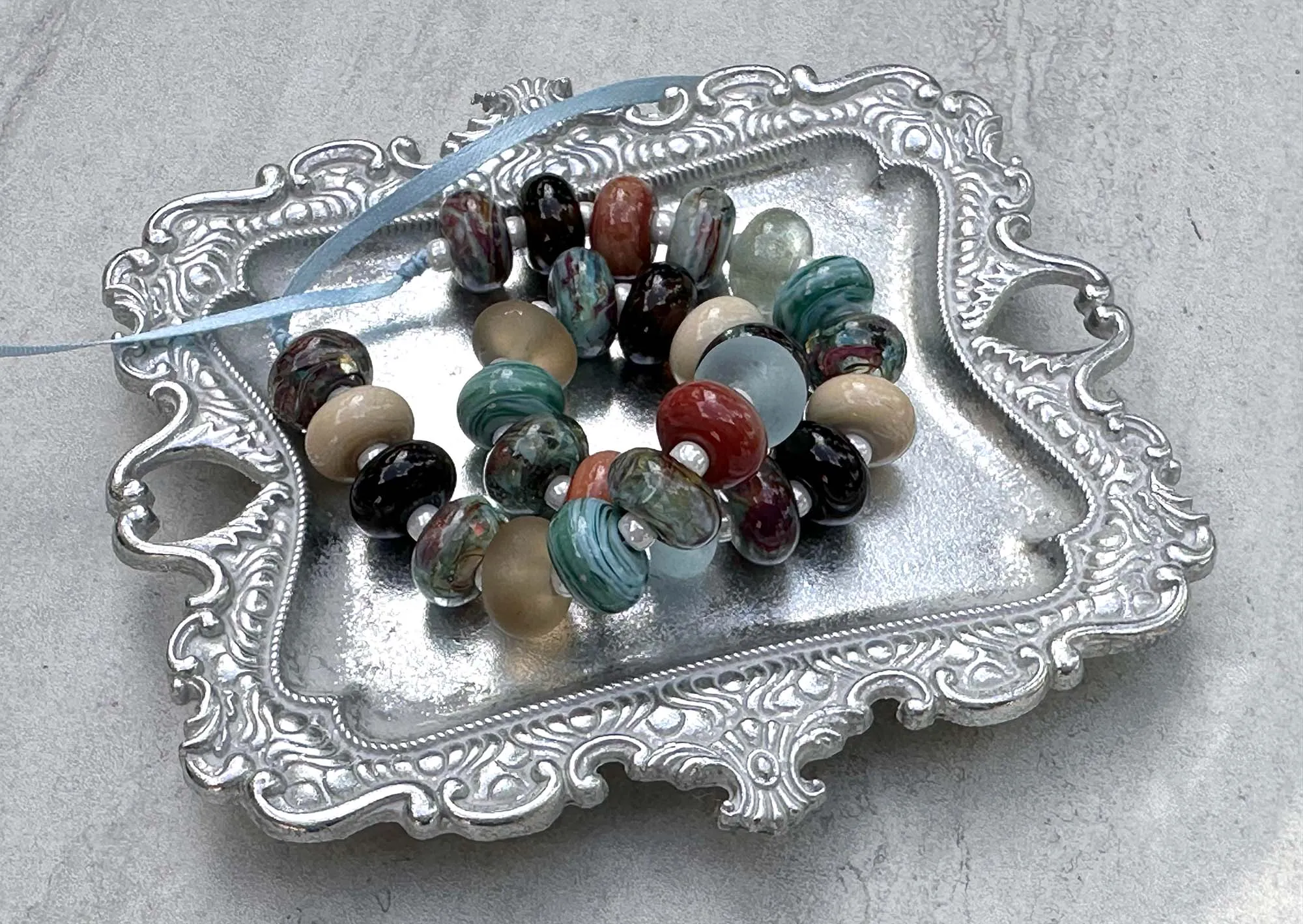 33 Southwest Mix Lampwork Beads Set SRA
