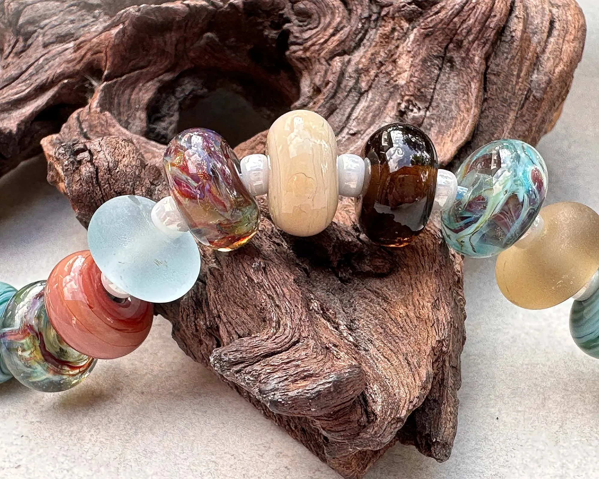 33 Southwest Mix Lampwork Beads Set SRA