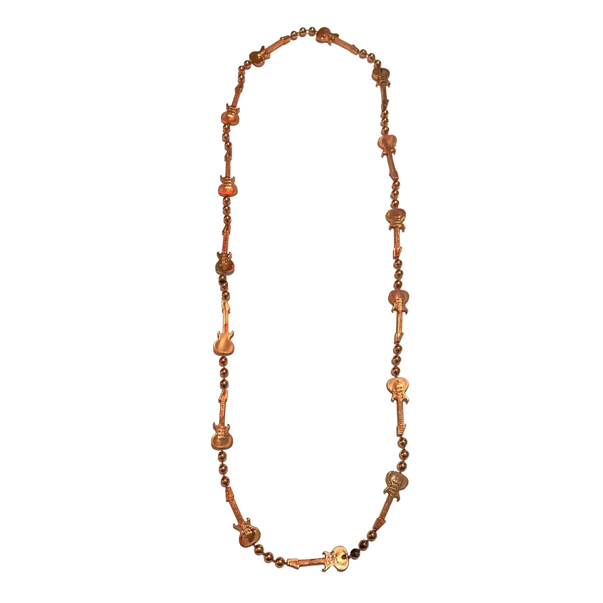 36" Guitar Bead Necklace - 6 Assorted Colors (Each)
