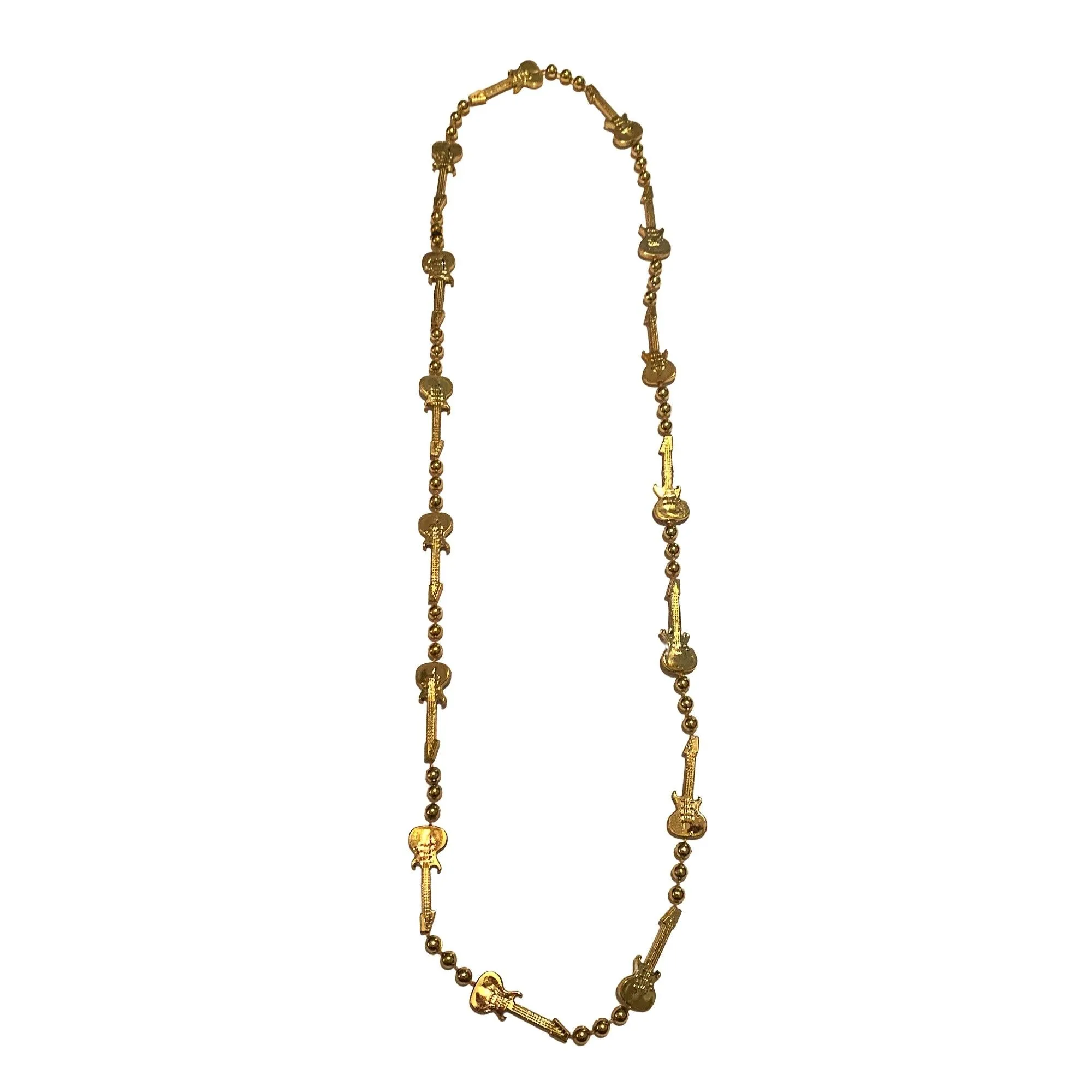36" Guitar Bead Necklace - 6 Assorted Colors (Each)