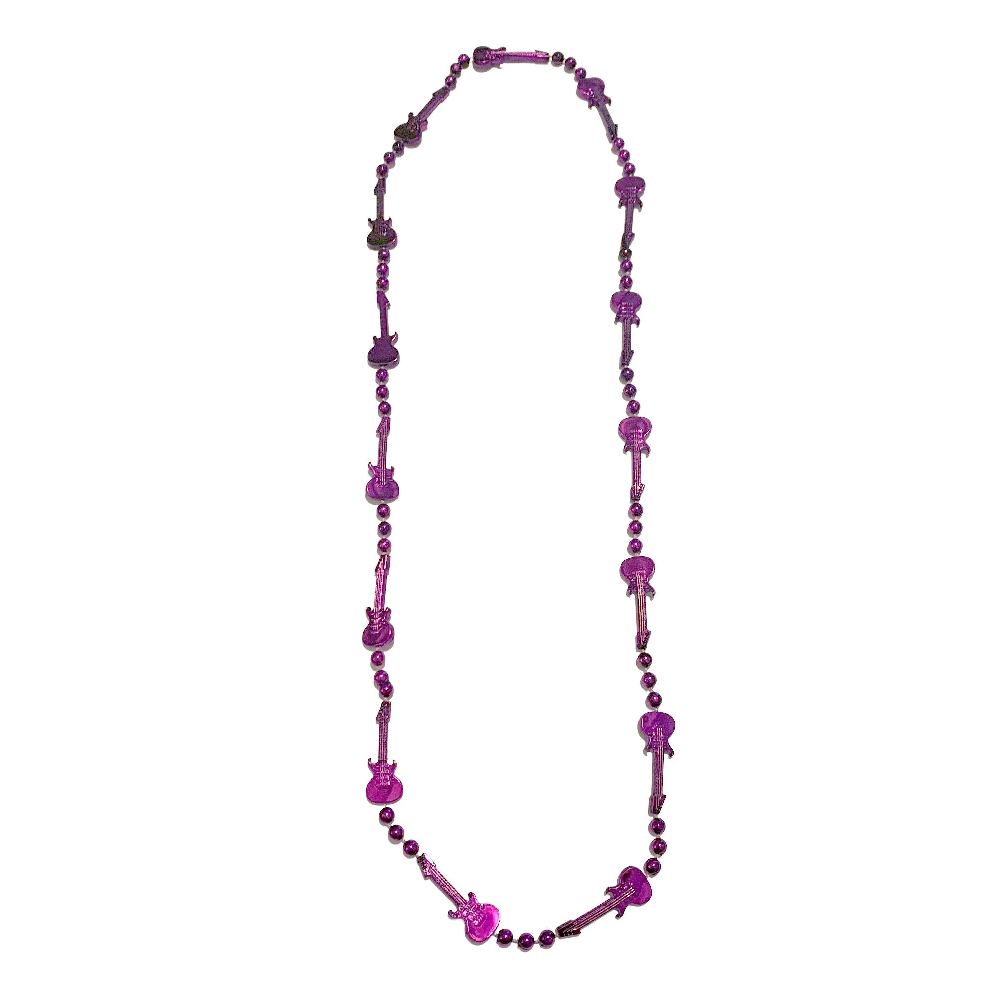 36" Guitar Bead Necklace - 6 Assorted Colors (Each)