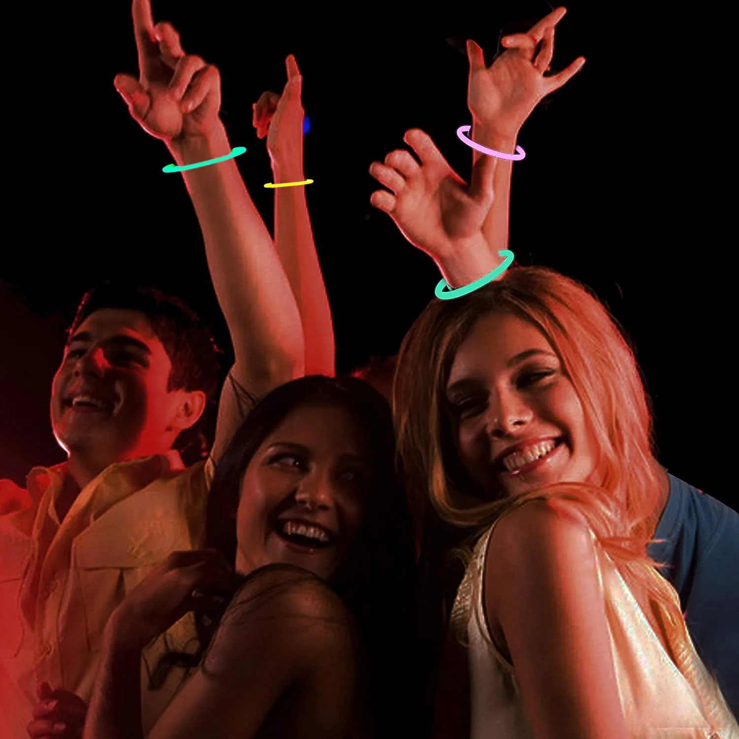 448 Glow Sticks Bulk; 200 Glowsticks 8" Light up in 7 Colors Glow in the Dark Necklaces, Bracelets for Halloween Visible, Movie Night Party Supplies, School Classroom Hangout