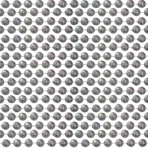 48" 12mm Round AB Clear Mardi Gras Beads