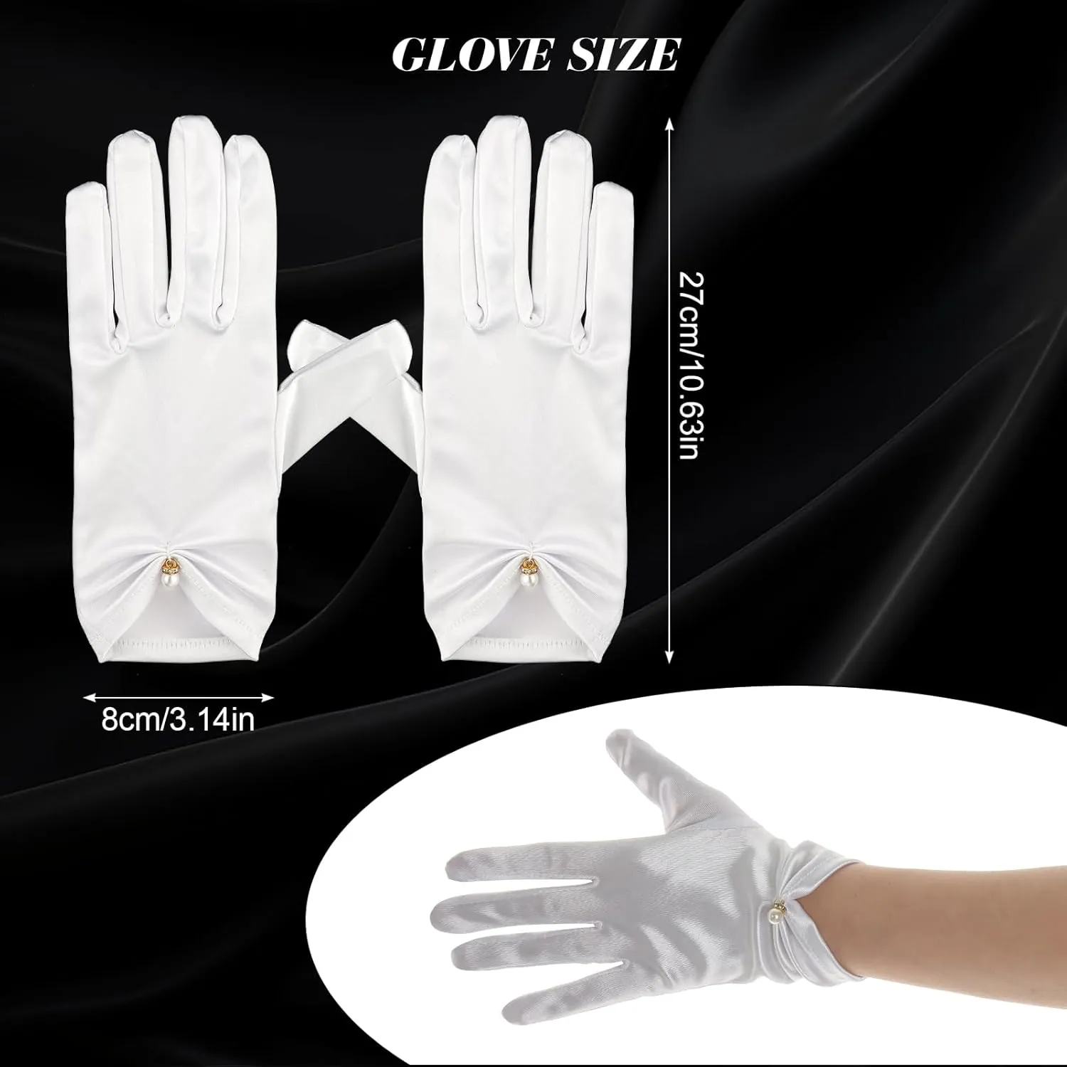 5Pcs Fascinators for Women Tea Party Feathers Fascinator Hat for Women Tea Party Hat Velvet Gloves and Pearl Jewerly Set