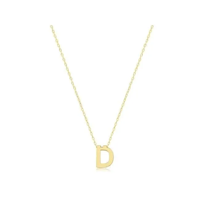 9ct Yellow Gold Initial Necklace NK435/D