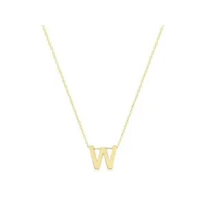 9ct Yellow Gold Initial Necklace NK435/W