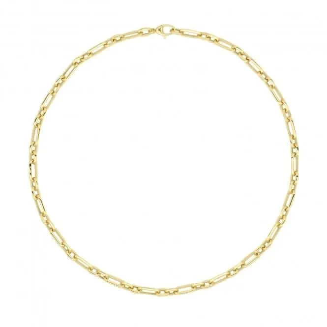9ct Yellow Gold Ladies Fancy Necklet NK410