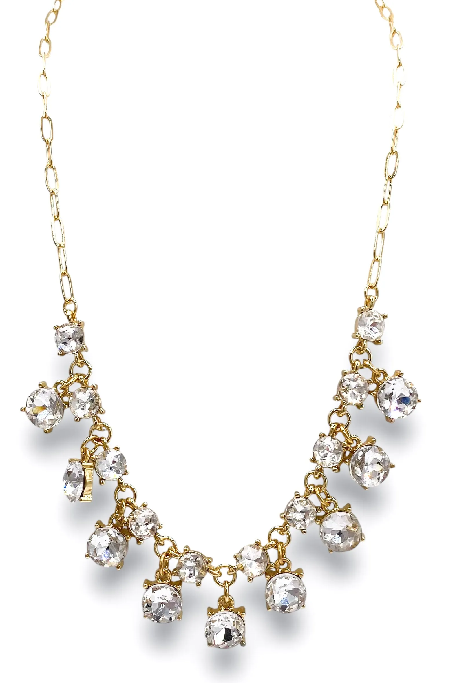 A Touch Of Glam Necklace - Clear - FINAL SALE