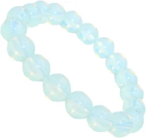 Adjustable Natural Opal Bracelet Elastic Rope Fashion Jewelry Hand Chain for Women
