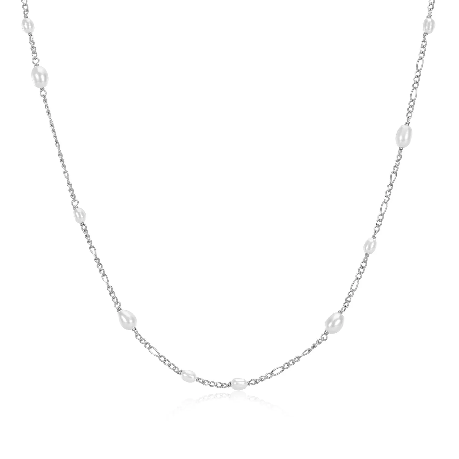 Aella Pearl Necklace Sterling 925 - Silver