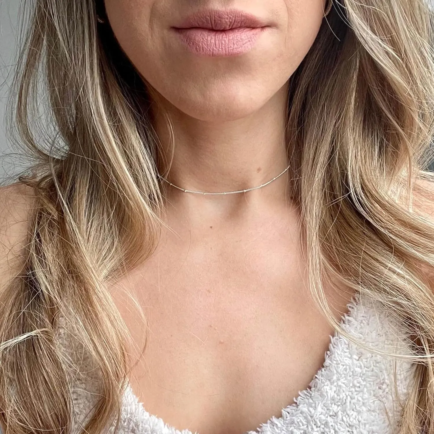 Aisansty Dainty Layered Choker Necklaces Handmade Coin Tube Star Pearl Pendant Multilayer Adjustable Layering Chain Gold Plated Necklaces Set for Women
