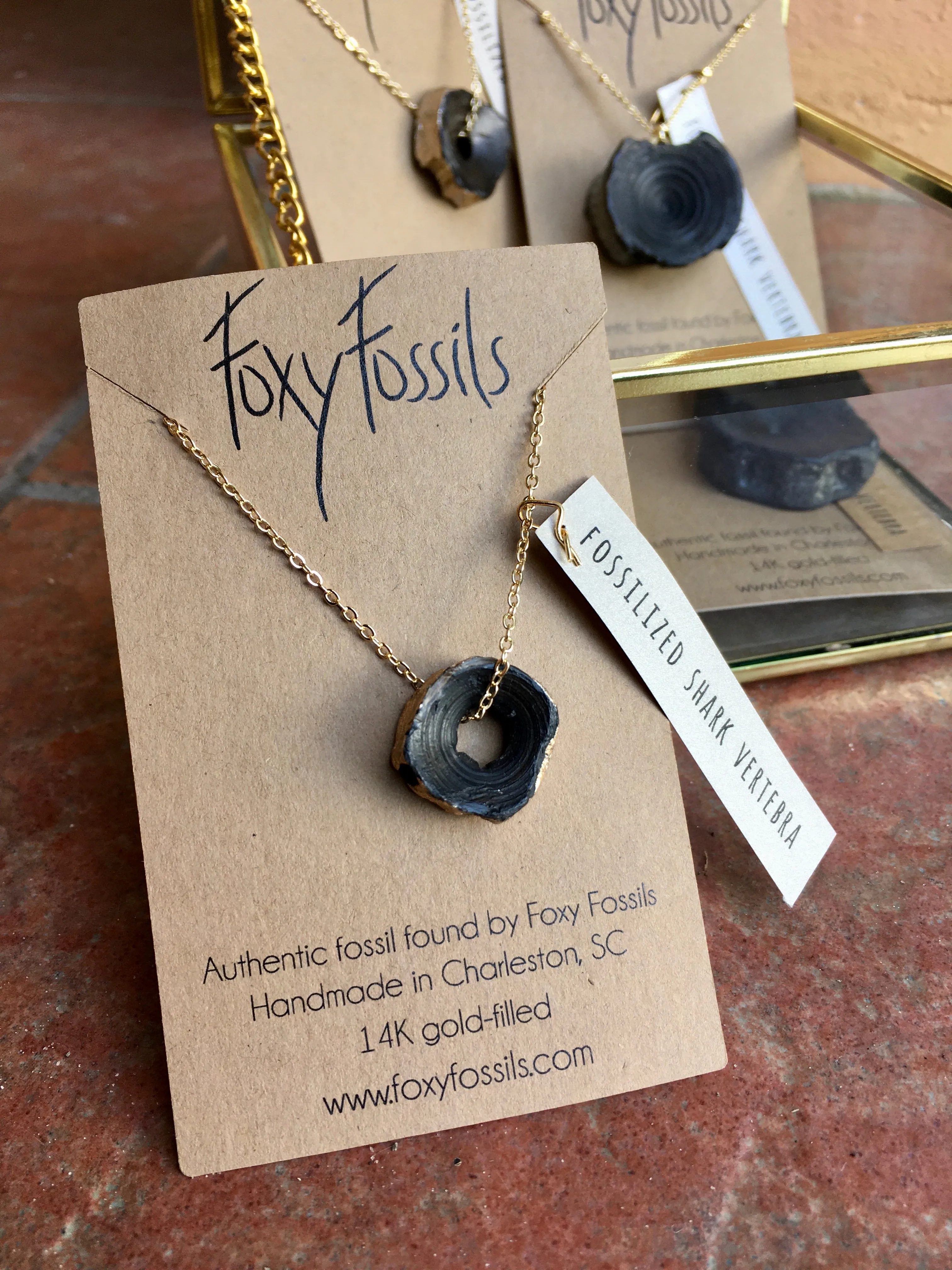 All is Swell | Fossil Shark Vertebra Necklace
