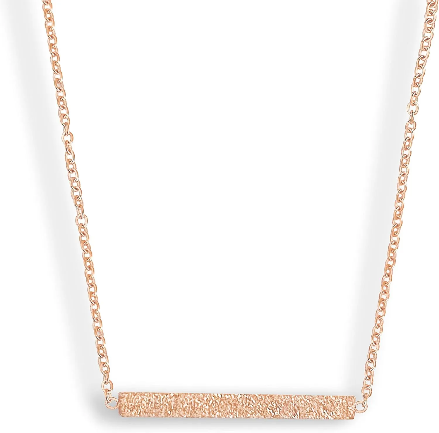 Altitude Boutique Minimalist Bar Necklace Thin Druzy Inspired Necklace Simple Horizontal Bar Necklace for Women