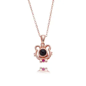 Animal Zodiac Tiger Cubs Necklace With Picture Inside