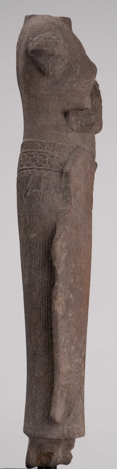 Apsara Statue - Antique Khmer Style Stone Angkor Wat Apsara or Angel Statue - 60cm/24"