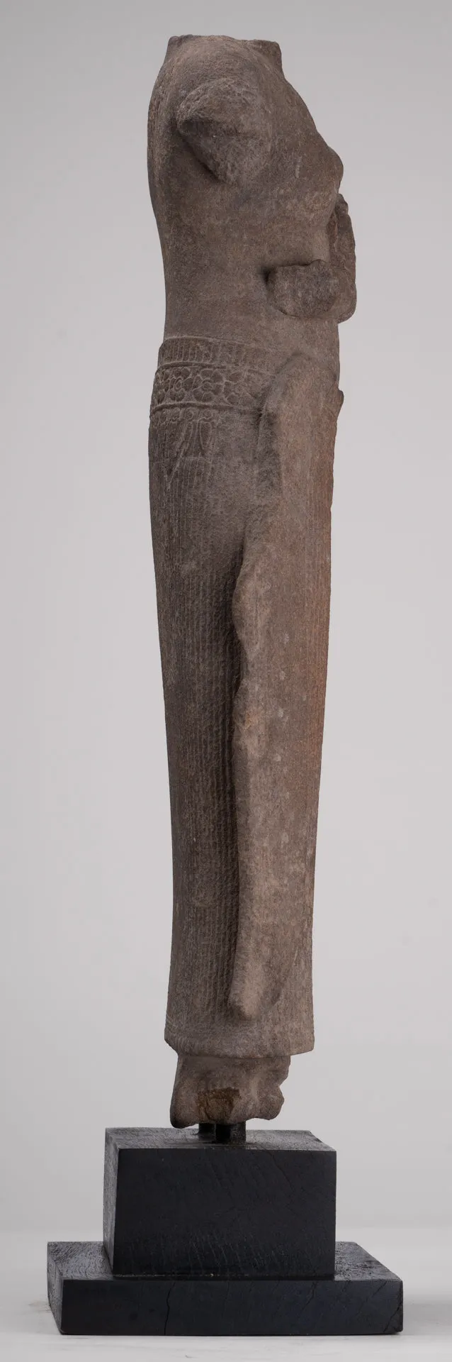 Apsara Statue - Antique Khmer Style Stone Angkor Wat Apsara or Angel Statue - 60cm/24"