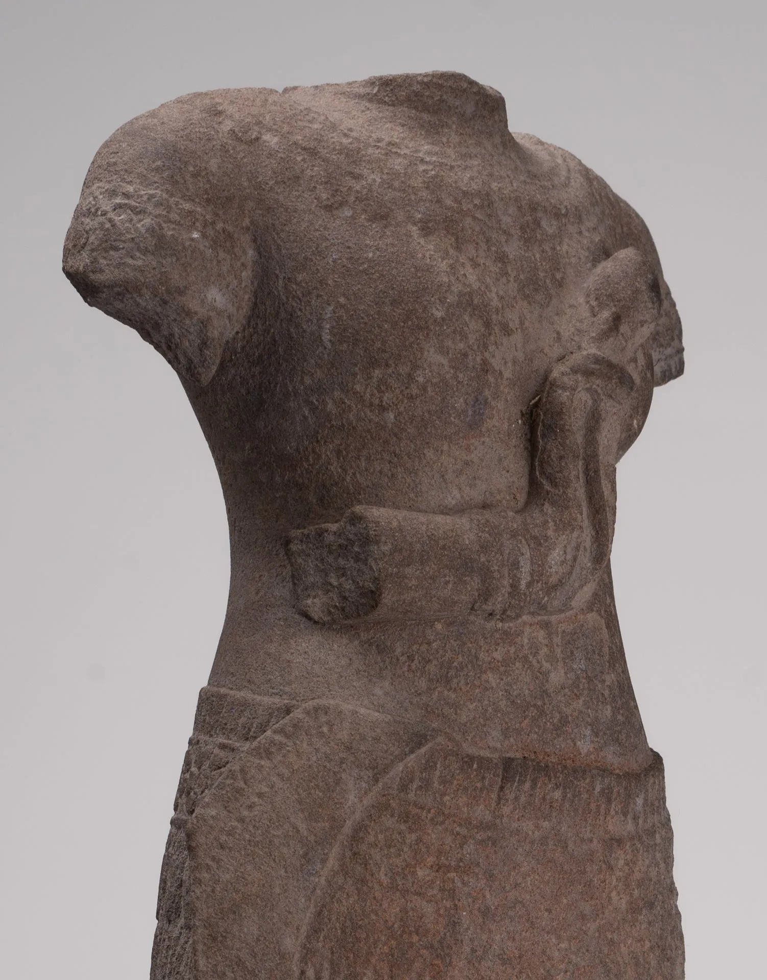 Apsara Statue - Antique Khmer Style Stone Angkor Wat Apsara or Angel Statue - 60cm/24"