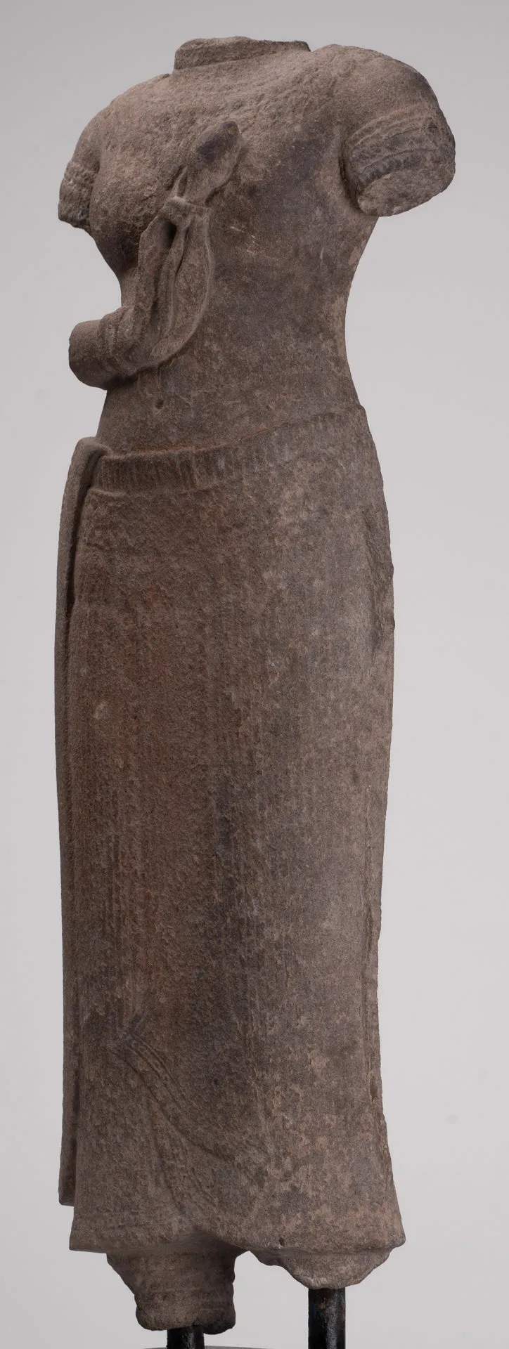 Apsara Statue - Antique Khmer Style Stone Angkor Wat Apsara or Angel Statue - 60cm/24"