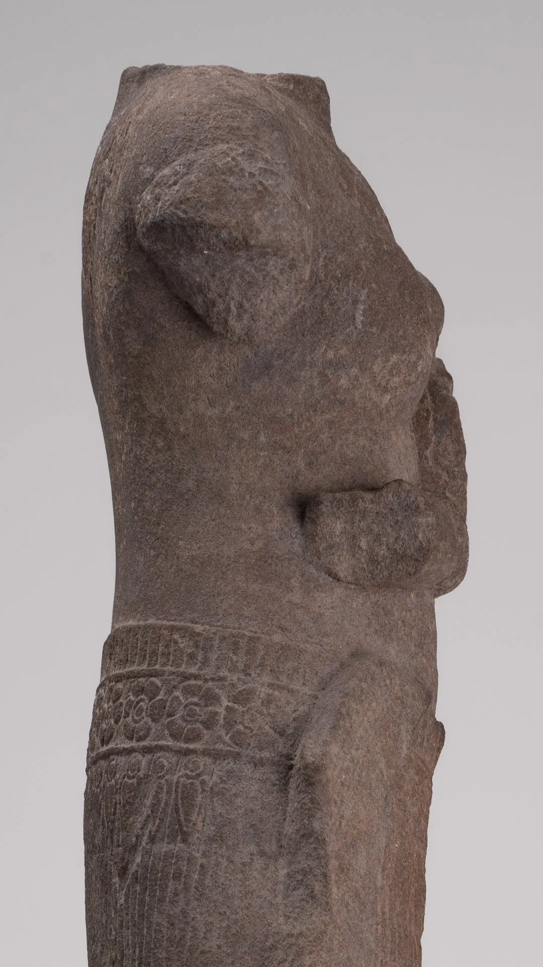 Apsara Statue - Antique Khmer Style Stone Angkor Wat Apsara or Angel Statue - 60cm/24"