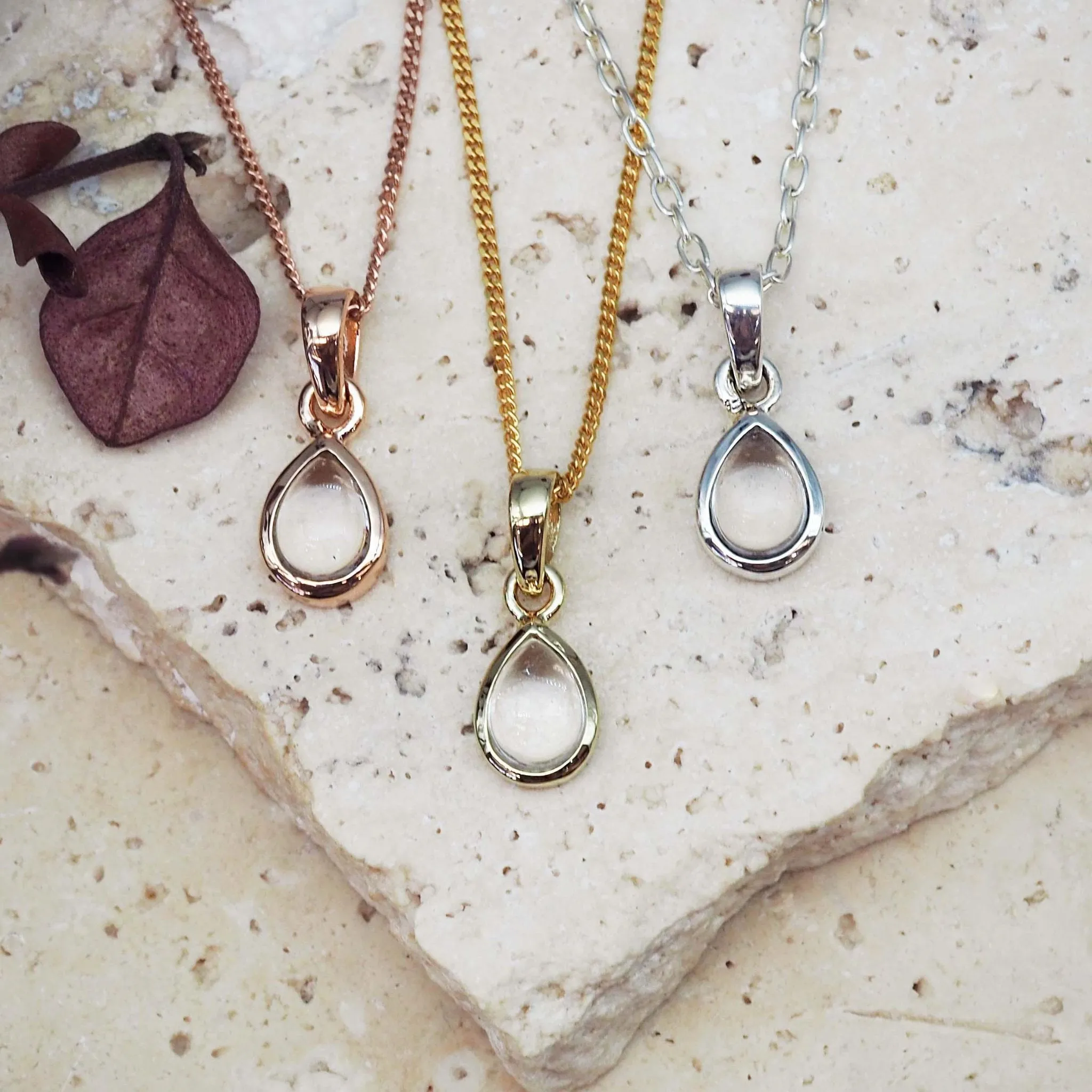 Aries Star Sign and April Birthstone Necklace
