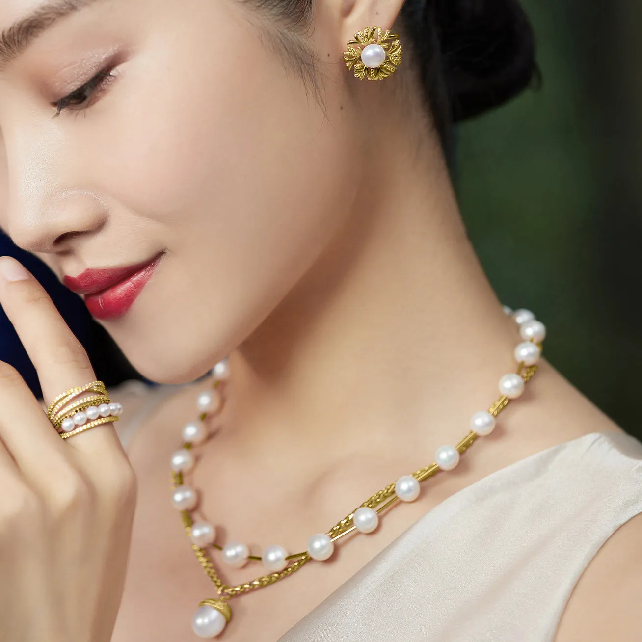 Asian Civilisations Museum Freshwater Pearl Necklace WN00216 | New Yorker Collection