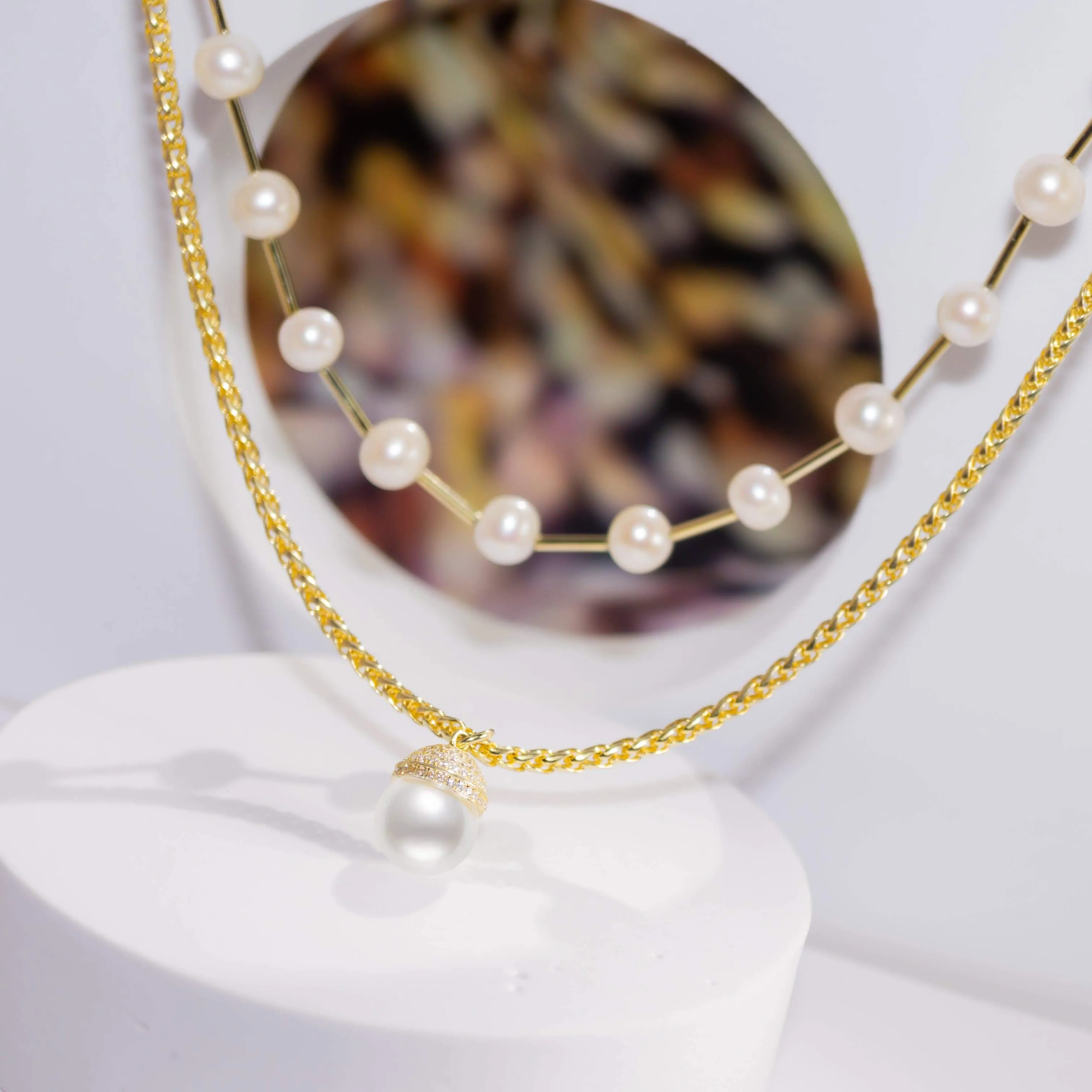 Asian Civilisations Museum Freshwater Pearl Necklace WN00216 | New Yorker Collection