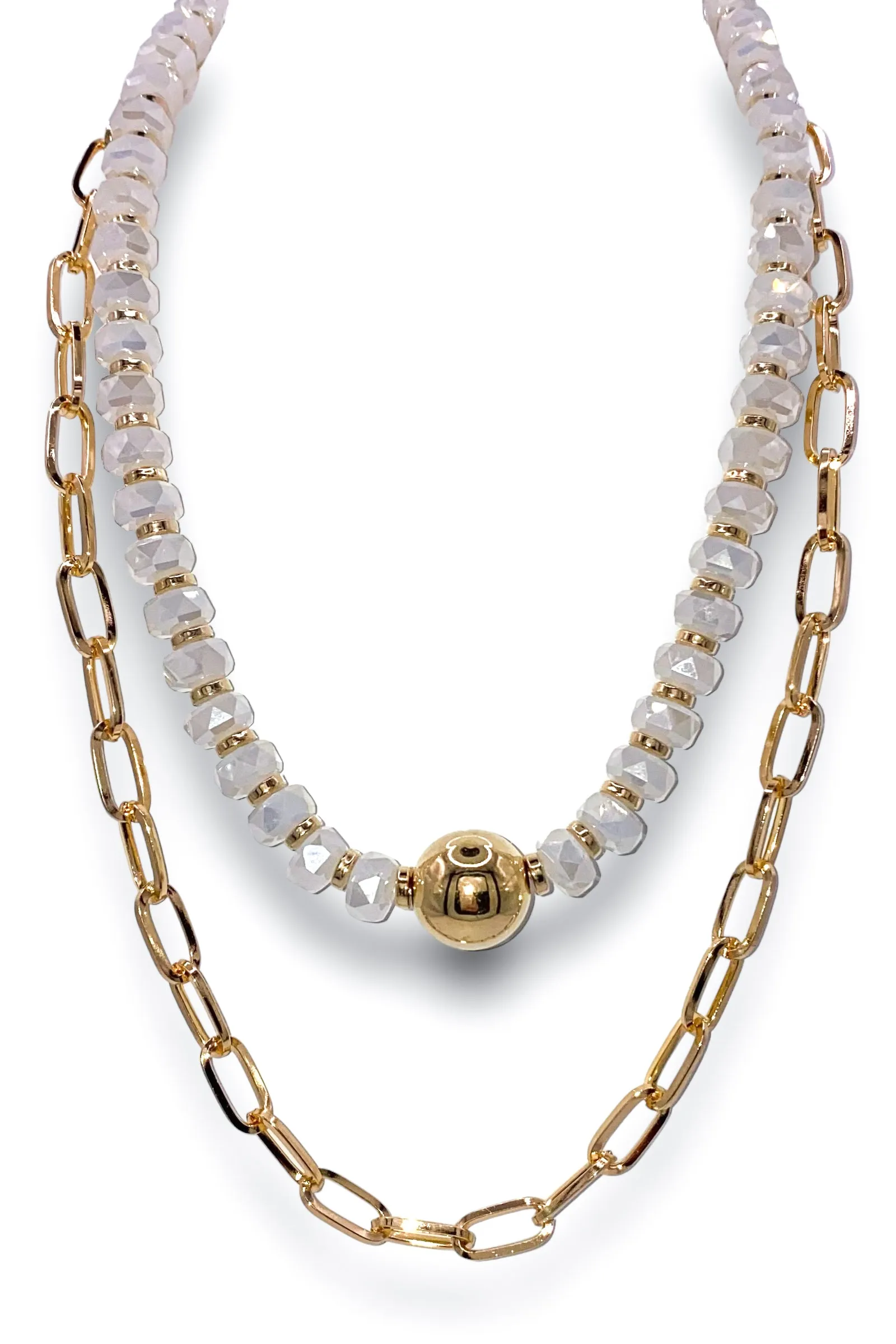 Ask Around Necklace - Cream | RESTOCK